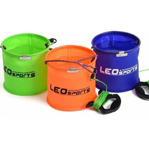 1PC Thicken EVA Folding Fishing Bucket Live Fish Box Car Wash Bathroom Kitchen Bucket Outdoor Sport Accessories
