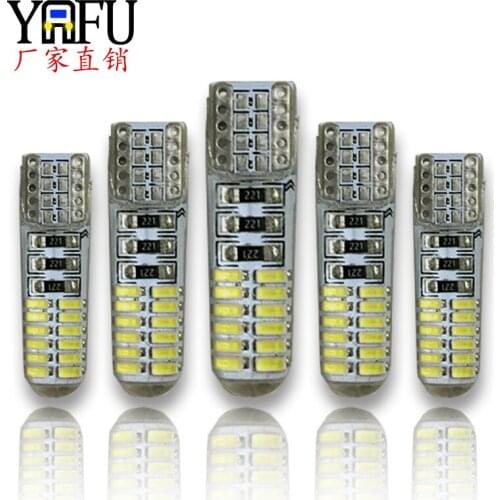 Led Width Lamp T10 3014 24led License Plate Lamp T10 24smd Door Side Lamp Plug-in Car Accessories Car Lights Car Led Light