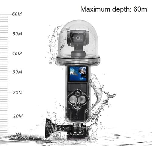 Waterproof Seal Protective Housing Case For DJI OSMO Pocket Camera Underwater Hemispherical Dome Clear Diving Shell