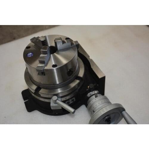 HV4 rotary table indexing head vertical horizontal indexing plate with chuck milling machine rotary table HV4