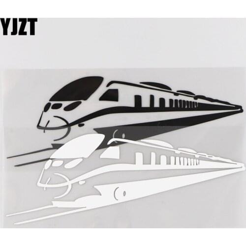 YJZT 18.5CM*7CM Train Pattern Car Stickers Vinyl Decal Decorate 1A-0084