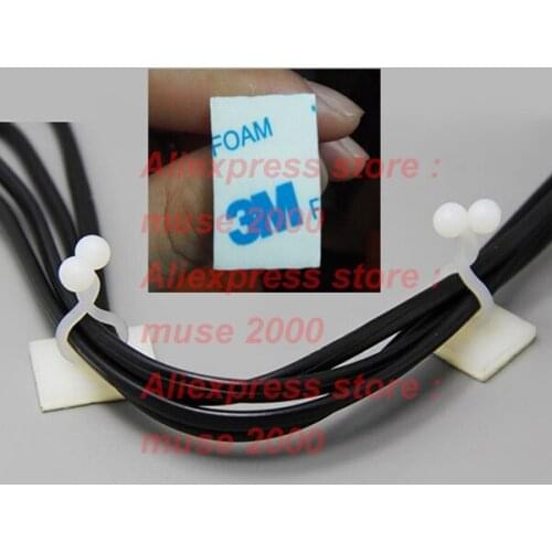 1000Pcs twist wire clamp LT 2 PCB adhesive cable clamp,Nylon Cable wire clip ties twist wire zip computer host case wire tiding