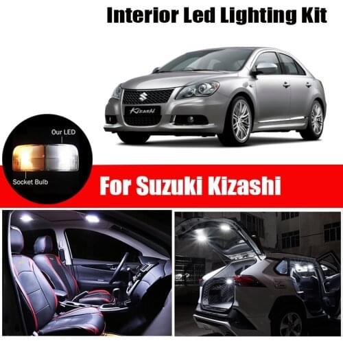 14 Bulbs Super White Car Interior LED Light Kit For 2010 2011 2012 2013 Suzuki Kizashi Map Dome Trunk Door License Plate Lamp