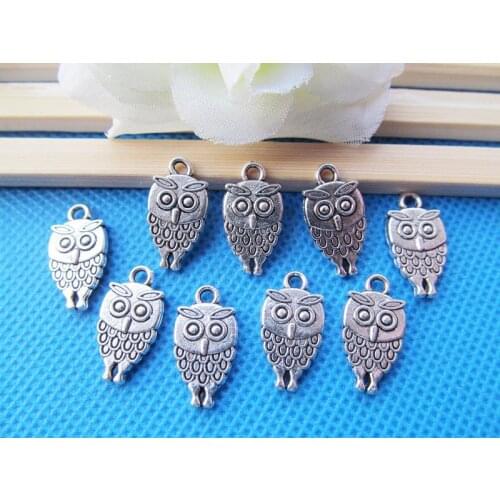 200pcs Antique Silver tone/Antique Bronze Night Owl Connector Pendant Charm/Finding,Bracelet Charm,DIY Accessory Jewelry