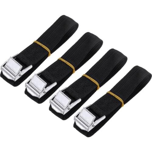 4pcs 25mm x1.5M Buckle Tie-Down Belt Cargo Straps For Car Motorcycle Bike Metal Buckle Tow Rope Strong Ratchet Belt Luggage Bag