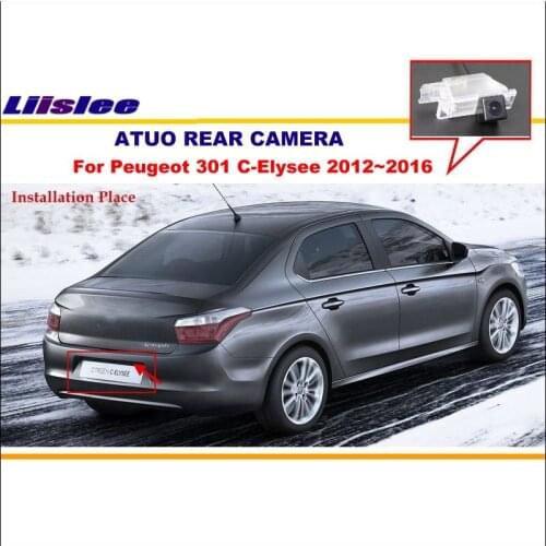 Liislee Car Camera For Peugeot 301 C-Elysee 2012~2016 / Rear View Camera / HD CCD RCA NTST PAL / / License Plate Light OEM