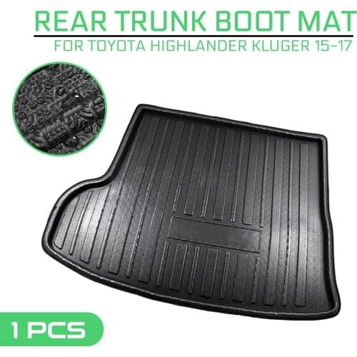 Car Carpet Rear Trunk Anti-mud Cover For Toyota Highlander Kluger 2015 2016 2017 Floor Mat