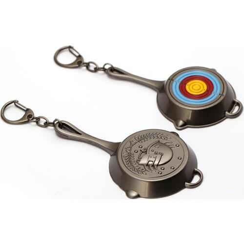 Playerunknowns Battlegrounds Keychain PUBG Pans Bullseye Skin Helmet Personalized Sleutelhanger Chaveiro Anime HC12818