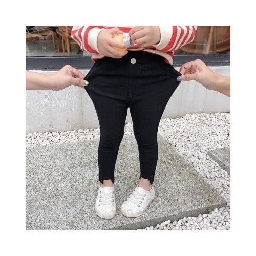 Baby Girl Pants 2019 Autumn Winter Fashion New Toddler Girl Casual Pencil Pants Kids Black Thin Warm Trousers Baby Girl Leggings
