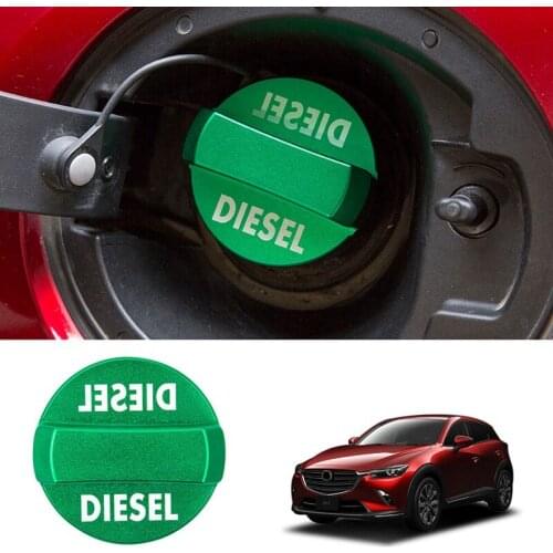 Car Aluminum Alloy Fuel Tank Decorative Stickers Fuel Tank Cap Fuel Tank Trim Cover for Mazda CX-5 Mazda 3