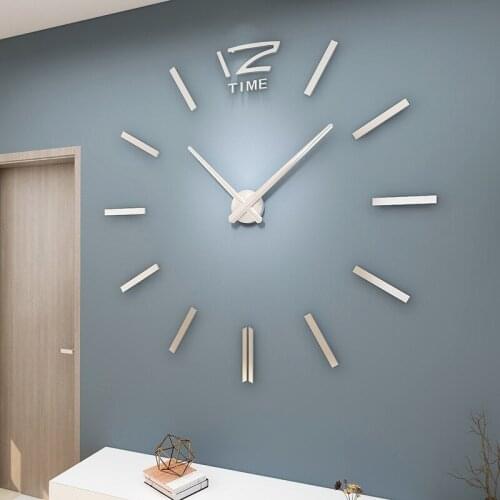 Home Acrylic DIY Creative Wall Clock Nordic Simple Clocks Bedroom Living Room Corridor Decorative Wall Sticker Clock