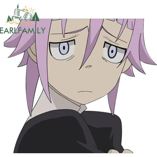 EARLFAMILY 13cm x 11.4cm for Soul Eater Car Sticker Scratch-Proof Waterproof Decal Anime Windshield Windows Car Door Protector