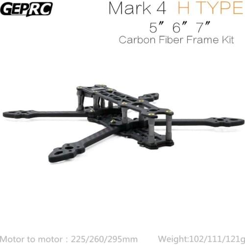 GEPRC GEP-Mark4 225mm FPV Racing Drone Frame Freestyle H TYPE 5inch 6inch 7inch 5mm Arm Qudcopter 3K Carbon fiber Frame Kit