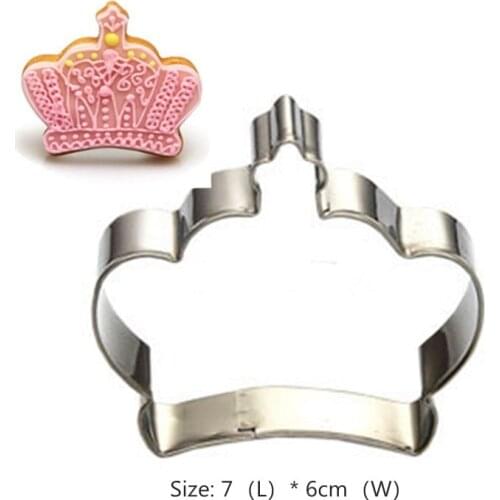 Crown Diamond Cookie Tools Cake Stencil Kitchen Cupcake Decoration Template Mold Cookie Coffee Stencil Mold Baking Fondant
