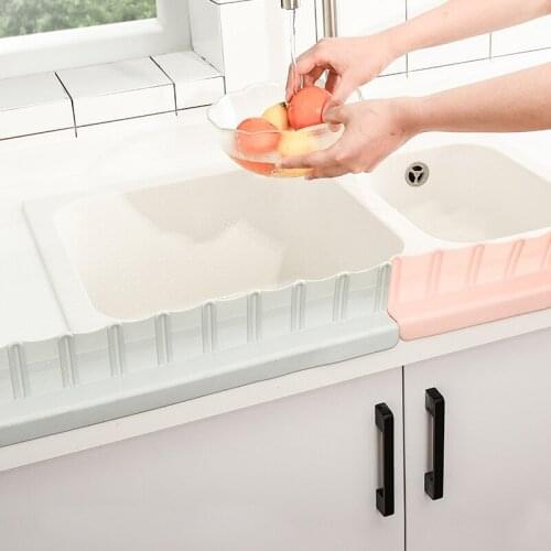 Kitchen Corrugated Vegetable Sink With Water-proof Baffle And Suction Cup Fixed Vegetable Sink With Splash-proof Cover
