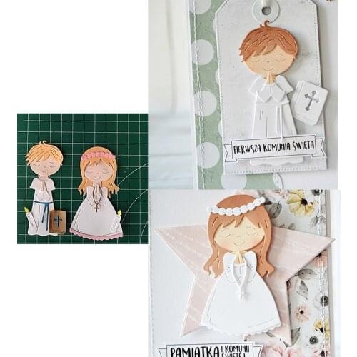 Sincerely Prayer Cross Boy Girl Low-cost Explosion Series Metal Cutting Dies Scrapbooking Album Paper DIY Cards Crafts New 2019