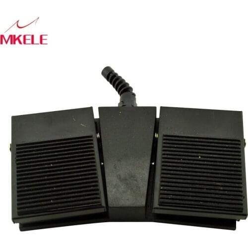 MKTFS1-2H Factory direct Nonslip SPDT NO/NC 2015 new design popular hot sale CE black Rubber Surface double pedal foot switch
