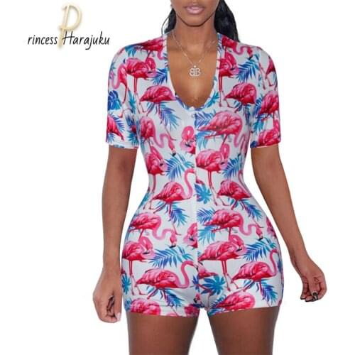 Fashion Summer 2020 Women Sets Color Butterfly Print Hole Tops Shorts Suit Sporty Fitness Beach Night Plus Size Siamese Outfit