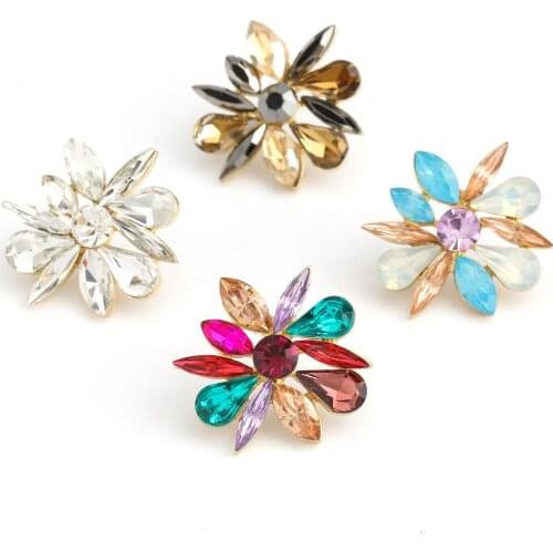 LUBOV Fashion Inlaid Flower Earrings Natural Opal Earrings Women Accessories Earrings Dropshipping Bijoux Acier Inoxydable Femme