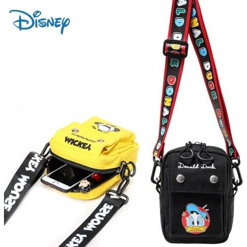 2021 New Disney Mickey Mouse Shoulder Bags Donald Duck Fashion Boys Messenger Bag Trend Girls Lady Waist Bag Chest Bags kid Gift