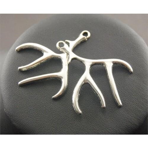 Antler Charms 5 Pcs 3 Colors Deer Horn Charm Pendants Jewelry Making DIY Handmade Craft A520/79/54