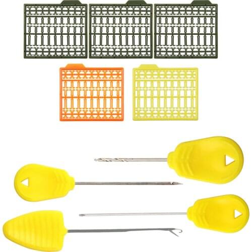 9pcs Carp Fishing Hook Stringer Rigging Bait Needle with carp boilies stopper chod hair rigs tools Rigging Bait Kit tackle