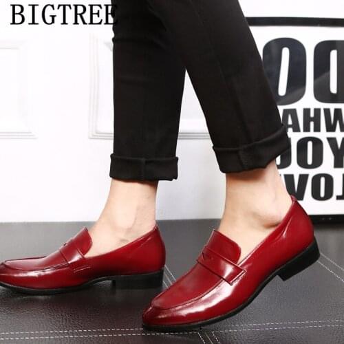 Formal Shoes Men Office Loafers Men Shoes Elegant Luxury Dress Leather Shoes Men Classic Moda Italiana Coiffeur Chaussure Homme