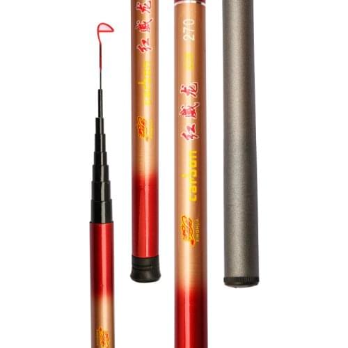 Stream Rod Super Light Hard Vara De Pesca 1.8m/2.1m/2.4m/2.7m/3.0m/3.6m Telescopic Fishing Oltas FRP Hand Canne for Carp Fishing