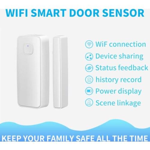 Smart Wifi door sensor door open/close detector Wifi home alarm wireless electromagnetic switch contact detector