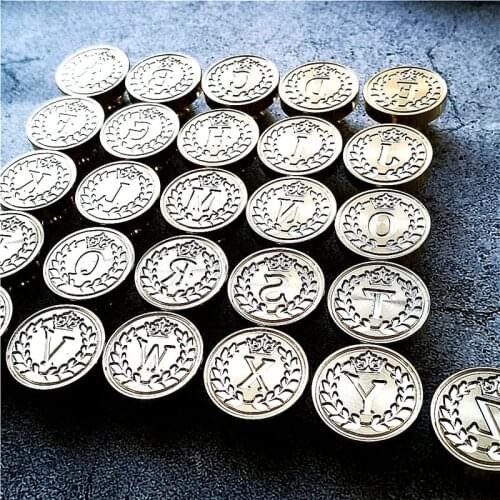 Wax seal Curlicue 26 Letters with Crown DIY Scrapbooking sealing wedding/invitation/ Alphabets gift wax seal stamp metal head