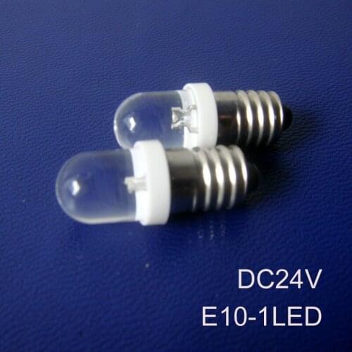 High quality 24V E10 led lamp,E10 24v car led indicator lights,led 24v E10 pilot lamp led signal lights free shipping 500pcs/lot