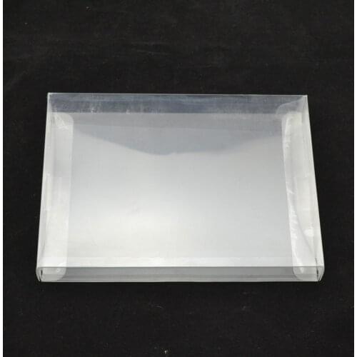100PCS retail Transparent retail protective Plastic box Protector PET Case shell for PAL NTSC SNES CIB Game Cartridge