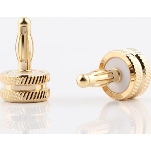 High performance 12pcs Noise Stopper ,Gold Plated Speaker Binding Post Caps