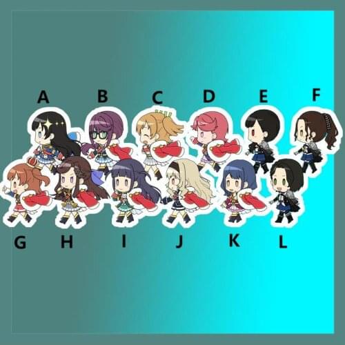 Anime Keychain Revue Starlight Daiba Nana Tendou Maya Saijou Claudine Kagura Hikari Hoshimi Junna Keyring strap Figure