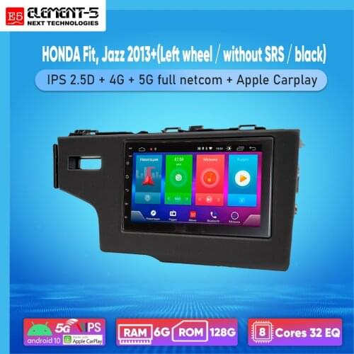 ELEMENT-5 7" 2G+32G Android 10 4G WIFI RDS DSP Car Radio For HONDA Fit, Jazz 2013+ Navigation GPS HIFI
