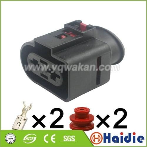 Free shipping 2sets 2pin VW auto big current sealed housing cable electrical ring harness waterproof connector 42161000 42131200