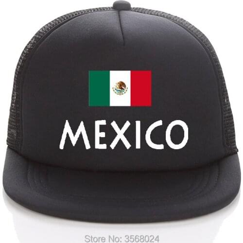 2018 football Adult Trucker Hats Sun Hat MEXICO Football Mesh Baseball Cap Women Printed MEXICO Flag Snapback For Men