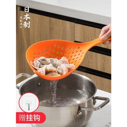 Fishing dumplings large colander kitchen long handle fishing noodles spoon home hot pot spicy filter mesh sieve