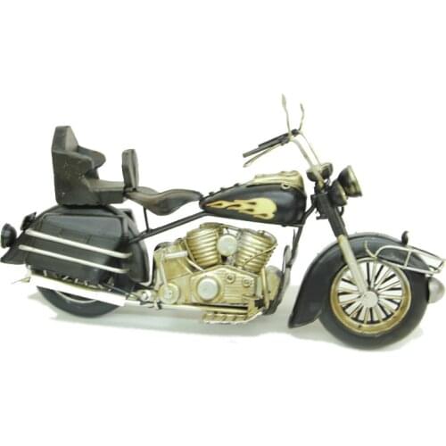 Decorative Metal Motorcycle-Trinket, Miniature, Gift, Nostalgic, Vintage, Handmade Hand Painted, high Quality Durable Material