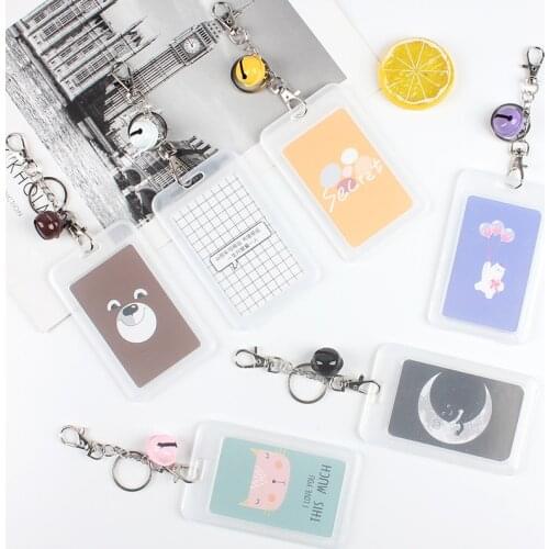 Bank Credit Card Holder Card Cover Women Men Card Bags Cute Cartoon Animals Card Case Key Chain Key Ring Card Holder Kids Gift