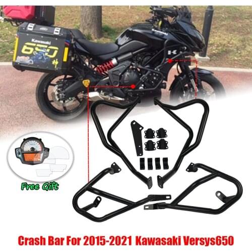 For Kawasaki Versys650 Versys 650 Engine Guard Crash Bars Falling Protection Highway Bumper Sliders 2020 2019 2018 207 2016 2015