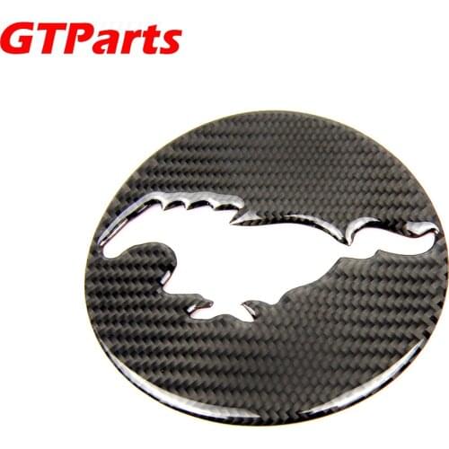 GTPARTS Rear Trunk Logo Emblem Carbon Fiber Stickers For Ford Mustang 2015 - 2019 Sticker Car Accessories