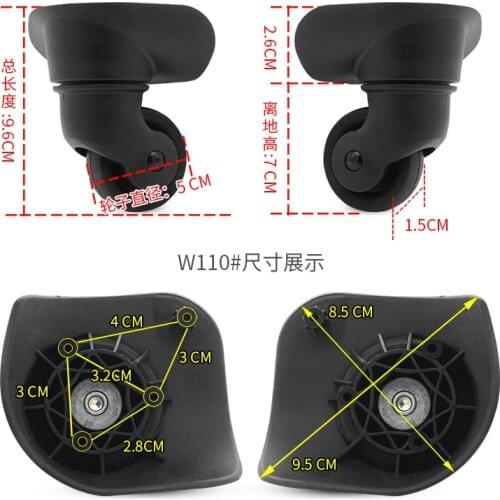 Luggage wheel accessories universal wheel beauty travel 47R trolley wheel accessories universal wheel YQ-008 alternative wheel