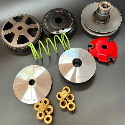 GTS125 clutch kit racing transmission set tuning upgrade bell variator pads rollers sping torque driver good acceleration