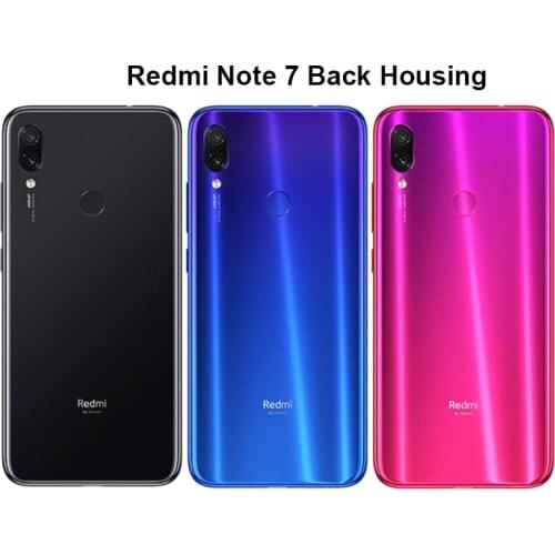 Xiaomi Redmi Note 7 Battery Cover Rear Door Glass Housing Replace For Xiaomi Redmi note7 Repair Part Panel Case With Adhesive