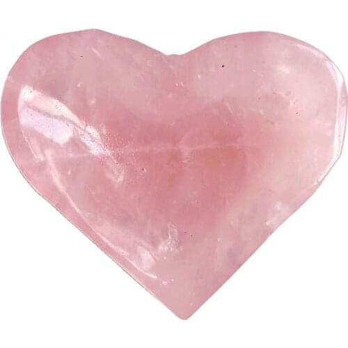 Mini Natural Hand Carved Gypsum Selenite Bowl Shape Crystal Healing Gemstone