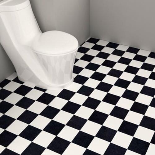 Pvc Floor Tile Floor Stickers Self-Adhesive Stickers Wear-Resistant Waterproof Floor Ugly Decorative Tile Stickers Bathroom Toil