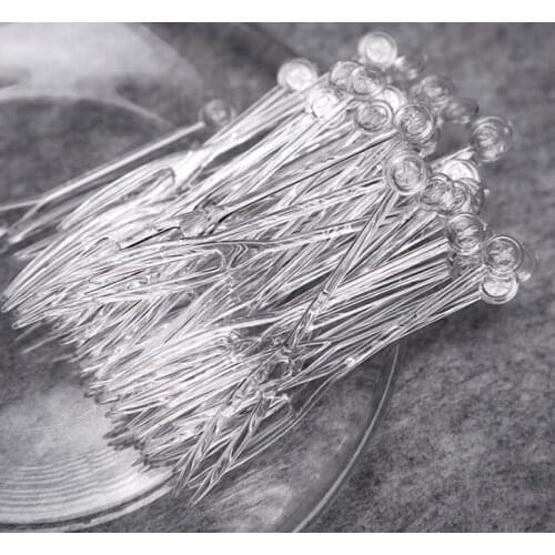 New transparent Plastic Food Fork Fruit Pick Sign Party Decor Vegetable Tableware Dinnerware 500pcs/300pcs/200pcs bag