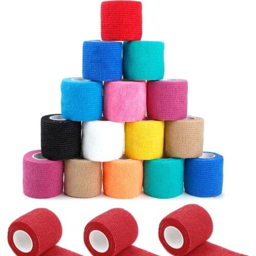 Tattoo Grips Cover 24pcs Tattoo Self-adhesive Elastic Bandage Grip Cover Wrap Tattoo Accessories Tattoo Grip For Free Shipping