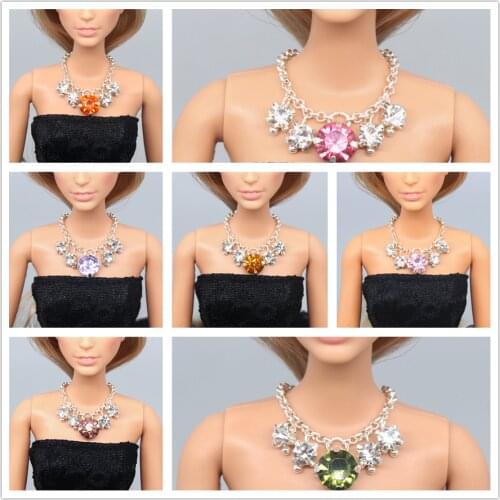Crystal Beads necklace Jewelry 2020 New / Doll Accessories DIY Cosplay For Baby Toy 1/6 Xinyi Barbie FR Doll, barbie accessories